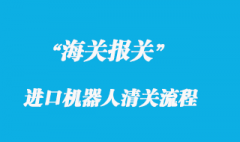 國外進口機器人進口清關通關流程