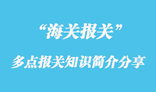 海關多點報關知識簡介分享
