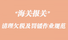 海關清理欠稅及罰鍰作業規范