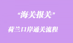 荷蘭口岸通關(guān)流程