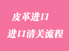 皮革進口報關清關操作流程事項